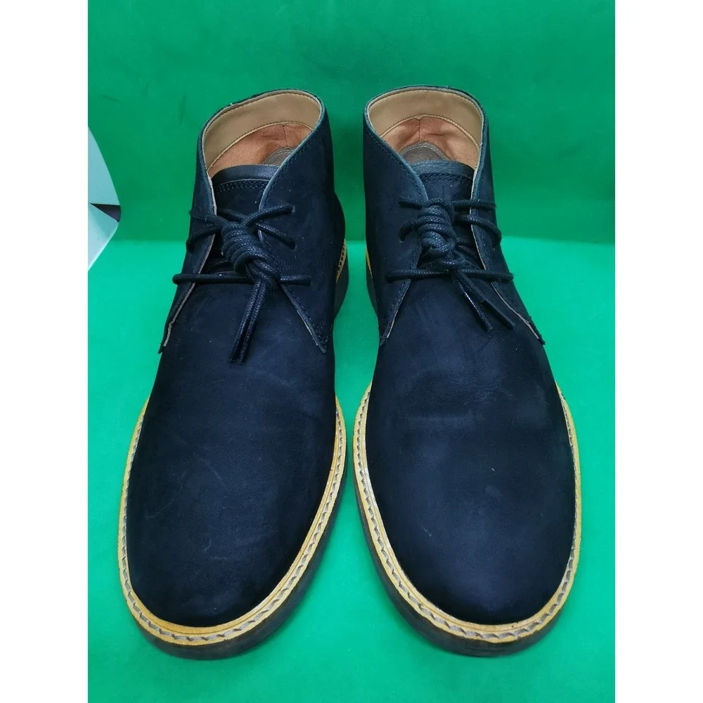 Clarks Men's Kenley Chukka Ankle Black Suede Leather Boots Men 7.5 M